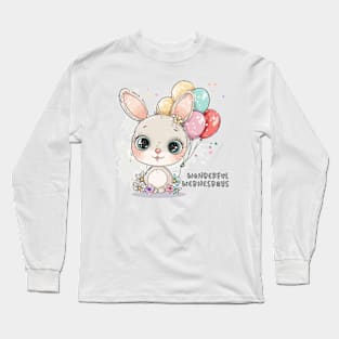 Wonderful Wednesdays: Kawaii Bunny & Balloons Long Sleeve T-Shirt